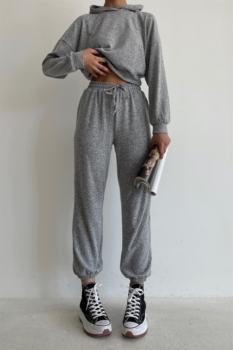 Triko Jogger Comfort Takım Gri