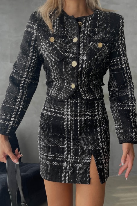 Tüvit Kazayağı Takım Siyah