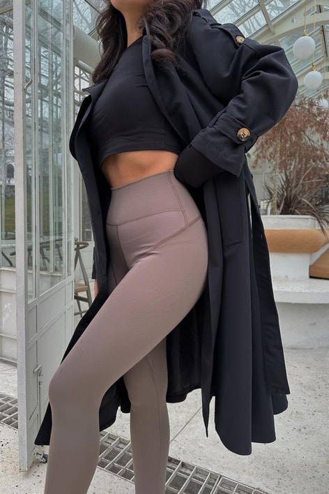 Seamless Spor Tayt Vizon