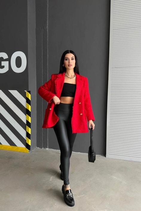 Strict Mat Deri Tayt Siyah