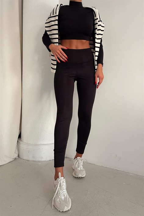 Termal Şardonlu Perfect Tayt Siyah