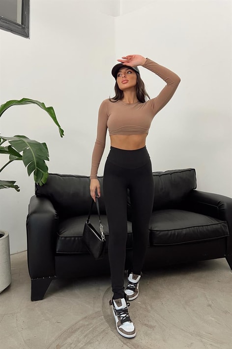 Yüksek Bel Perfectl Tayt Siyah