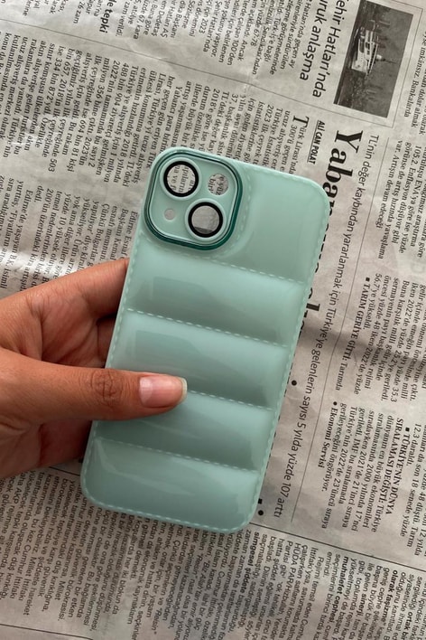 Basic Şişme Telefon Kılıfı iPhone 14 Mint