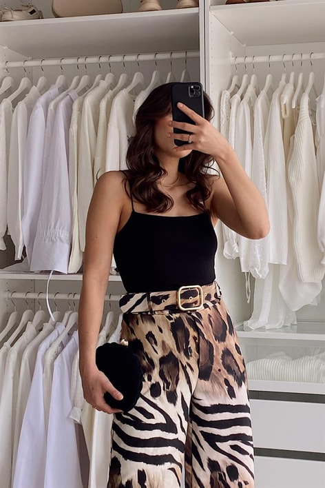 Basic İp Askılı Crop Top Siyah