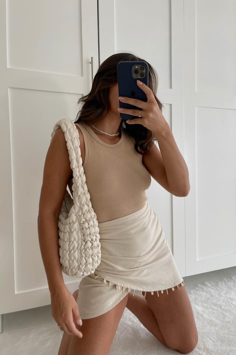Kaşkorse Fitilli Top Bej