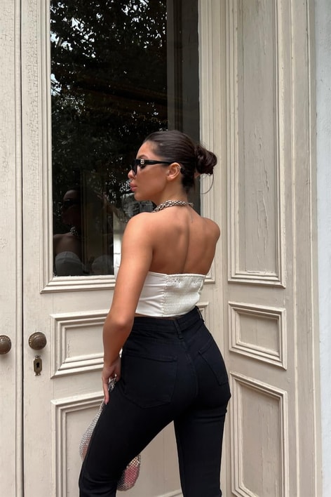 Straplez Trend Büstiyer Beyaz