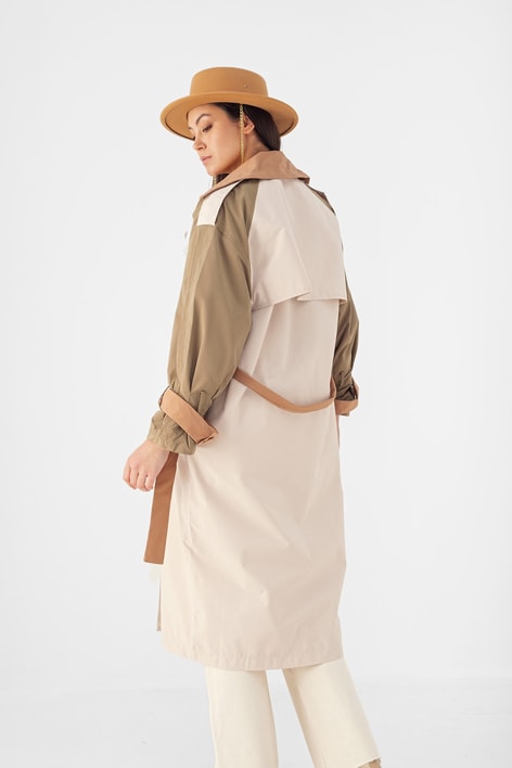 Garnili Oversize Trençkot Bej