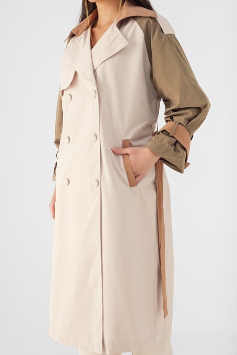 Garnili Oversize Trençkot Bej
