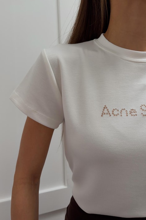 Acne Studios Tshirt Ekru