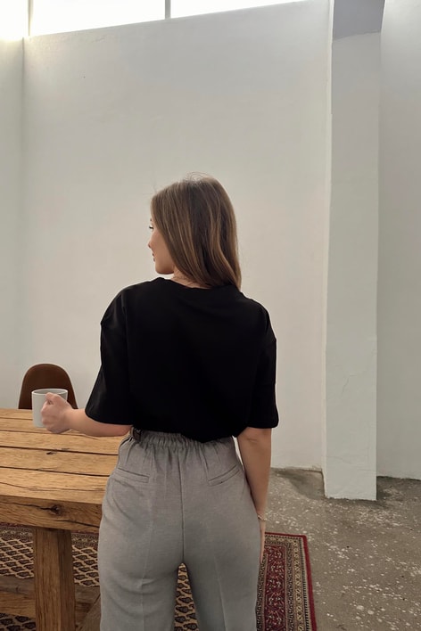 Basic Kısa kol tshirt Siyah