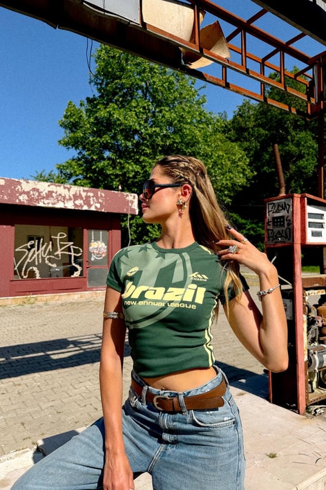 Brazil Lisanslı Tshirt Yeşil