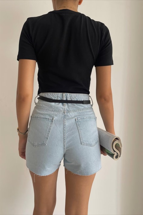 Crop Tshirt Siyah
