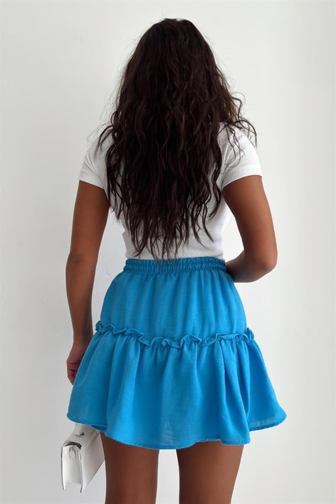 Cut Out Basic Tshirt Beyaz