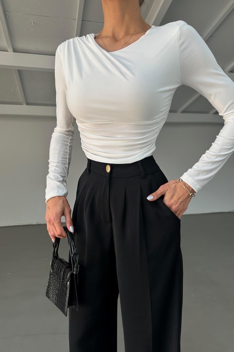 Drapeli Bodysuit Ekru