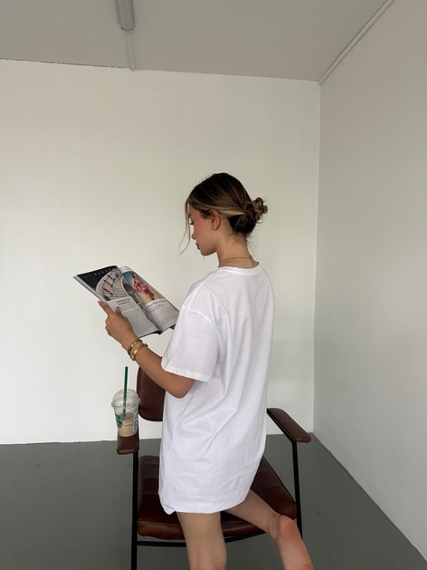 Fearless Baskı Tshirt Beyaz