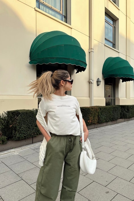 For You Wıll Tshirt Krem