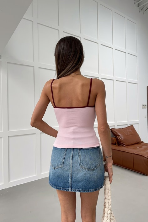 İp Askılı Atlet Pembe