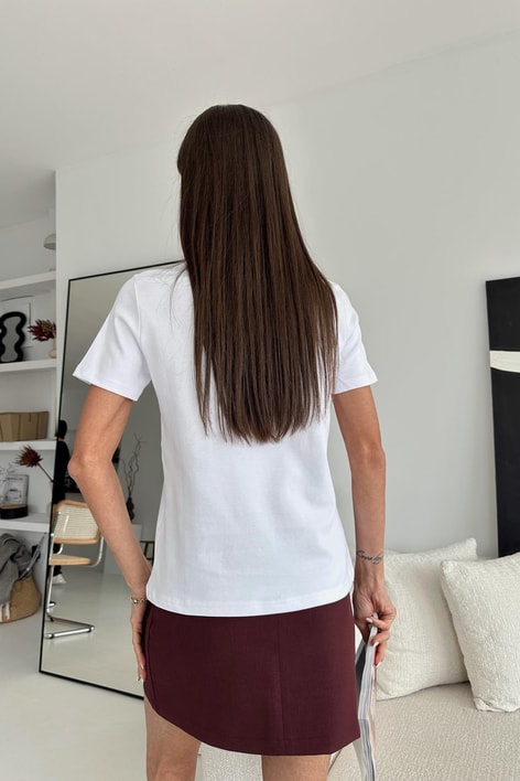 Kiraz Nakış Tshirt Beyaz