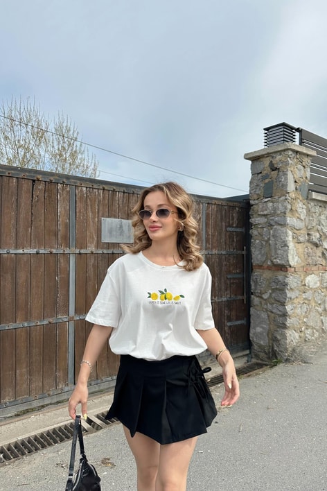 Lemon ıs Tshirt Beyaz