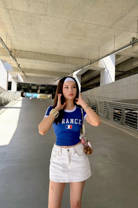 Lisanslı Forma Tshirt France Mavi