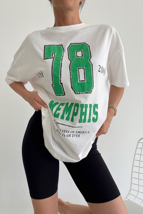 Memphis Tshirt Beyaz