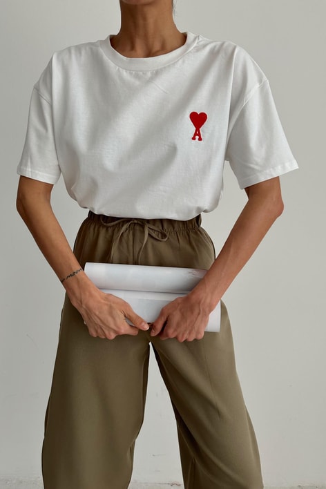 Mini Heart Tshırt Beyaz