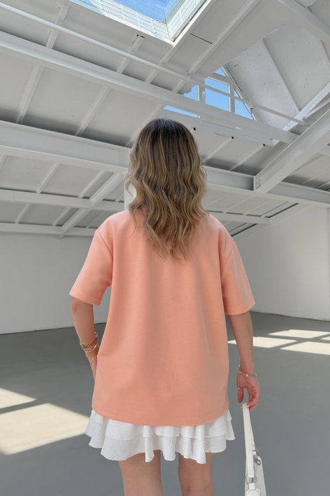 Modal Heart Tshirt Oranj