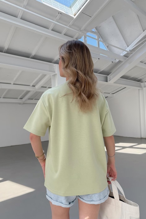 Modal Heart Tshirt Yeşil