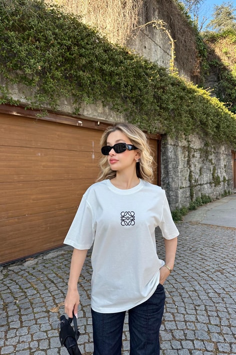 Nakışlı Tshirt Beyaz