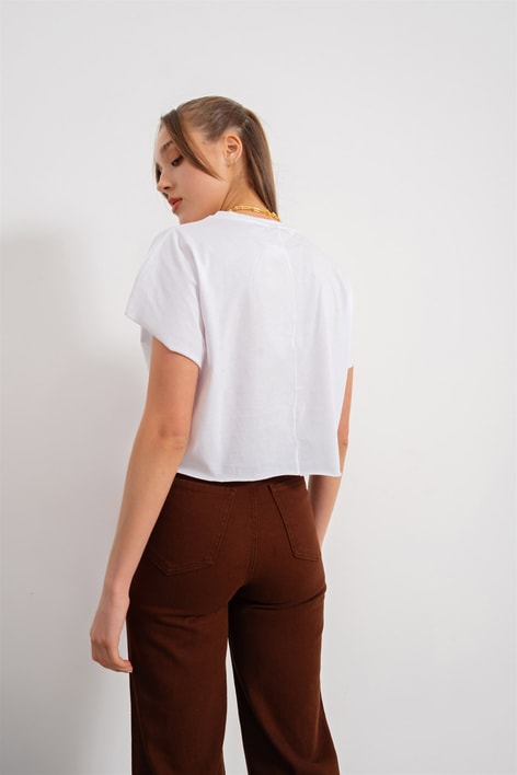 Ocean Crop Tshirt Beyaz