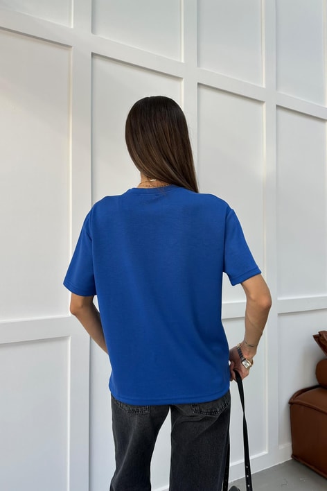 Oversize Modal Tshirt Mavi