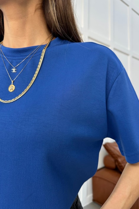 Oversize Modal Tshirt Mavi