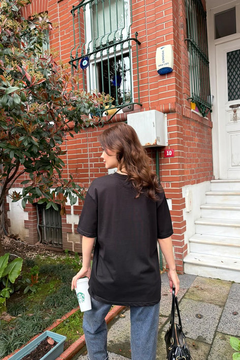 Raccoon  Tshirt Siyah