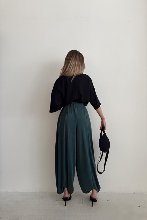 Relax Crop Tshirt Siyah