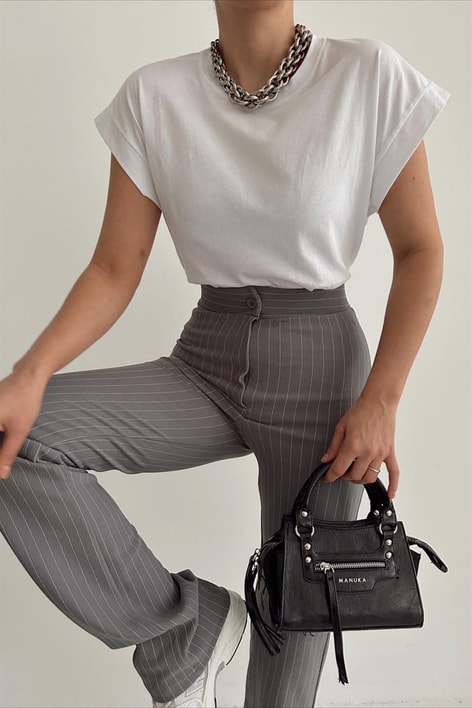 Sıfır Kol Basic Tshirt Beyaz