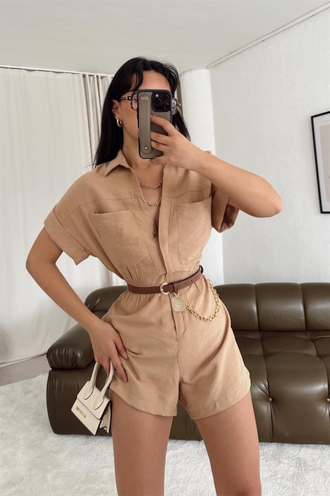 Bel Gipeli Mini Tulum Camel