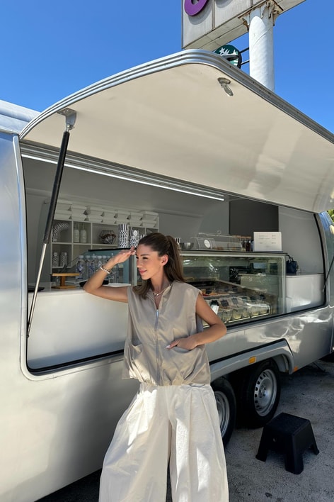 Gabardin Street Yelek Bej