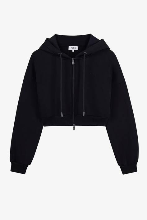 Alegion Crop Hoodie 003 – Siyah