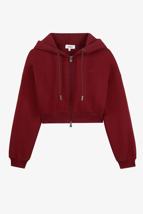 Alegion Crop Hoodie 004 – Bordo