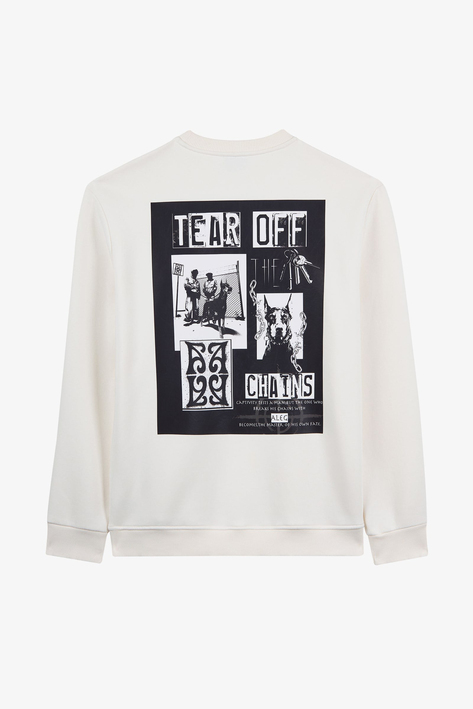 Alegion Solistice Erkek Sweatshirt 013 – Ekru 07 Tear Off