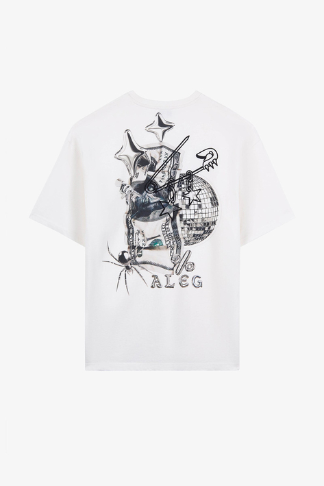 Alegion Solistice Erkek  T-Shirt 004 – Ekru 04 Disko