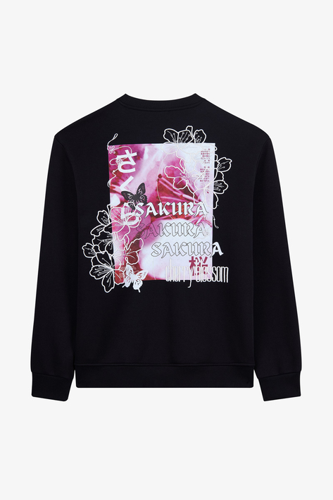 Alegion Solistice Kadın Sweatshirt 010 – Siyah 05 Sakura