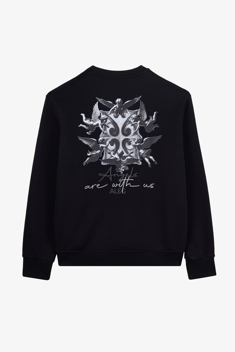 Alegion Solistice Kadın Sweatshirt 022 – Siyah 11 Melek
