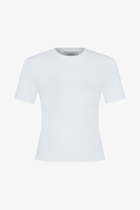 Ekru Slim Fit Kadın Crop T-Shirt 34
