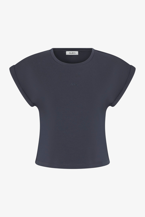 Gri Regular Fit Kadın T-Shirt 56