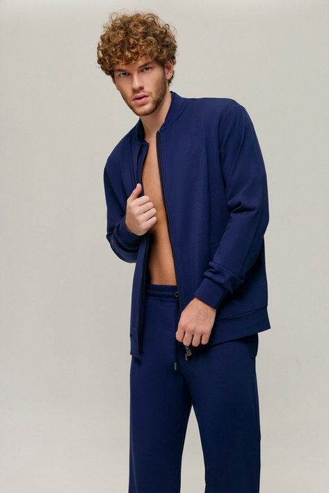 Lacivert Regular Fit Erkek Hoodie 22
