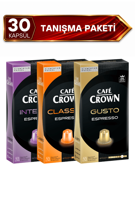  Kapsül Kahve Tanışma Paketi 30'lu (Nespresso Uyumlu Alüminyum Kapsül Kahve)