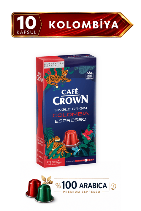 Single Origin Kolombiya Kapsül Kahve 10 adet * 5,2gr ( Nespresso Uyumlu Alüminyum Kapsül Kahve )