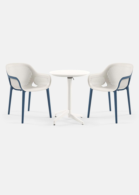 TİLİA BİSTRO SET MOON MASA KATLANIR Ø60 CM YUVARLAK - ATRA KOLTUK