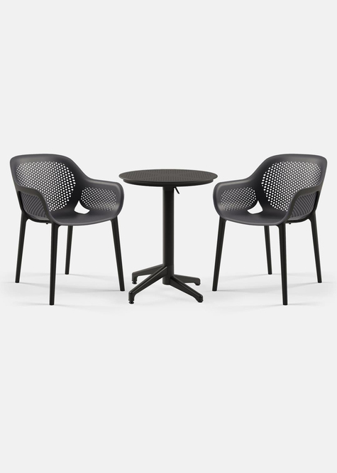 TİLİA BİSTRO SET MOON MASA KATLANIR Ø60 CM YUVARLAK - ATRA KOLTUK